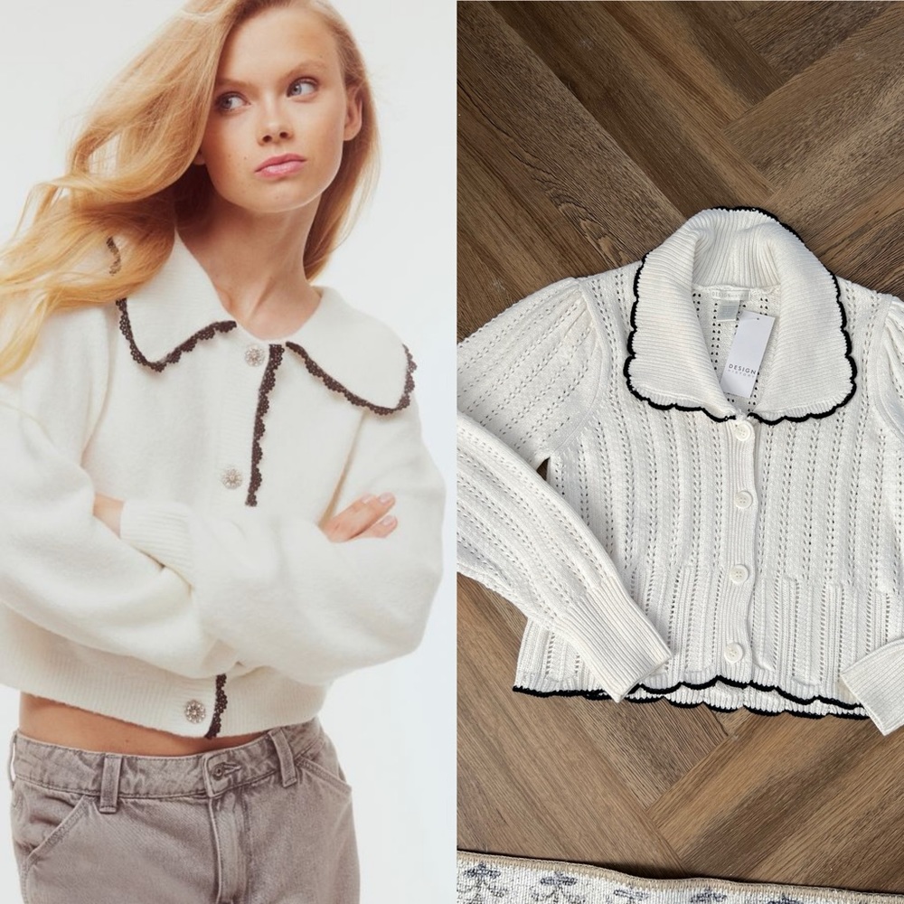 Design History Peter Pan Collar Sweater NWT